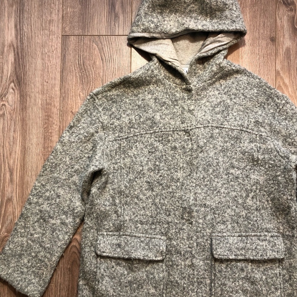 Vintage Armani Exchange Wool Hooded Teddy Jacket - Picture 6 of 17